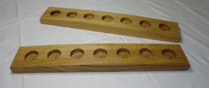 Oak tealight holders