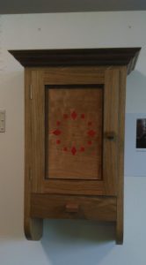 Oak wall cupboard