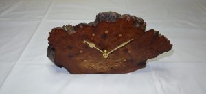 Elm burr clock